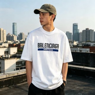 Balenciaga Paris Teams White T-Shirt view 2