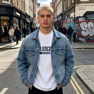 Balenciaga Paris Teams White T-Shirt view 3