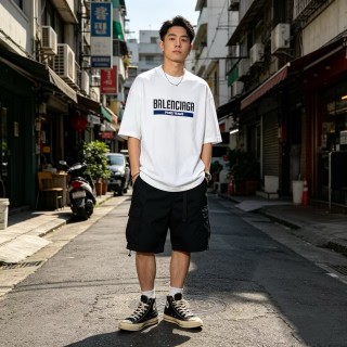 Balenciaga Paris Teams White T-Shirt view 5