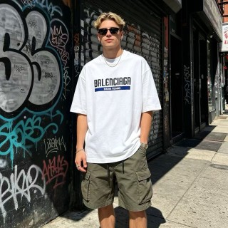 Balenciaga Paris Teams White T-Shirt view 8