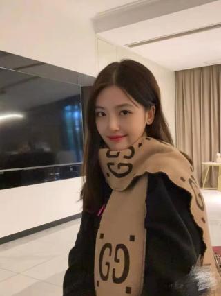 Gucci GG Logo Jacquard Wool Silk Scarf - Beige/Brown view 7