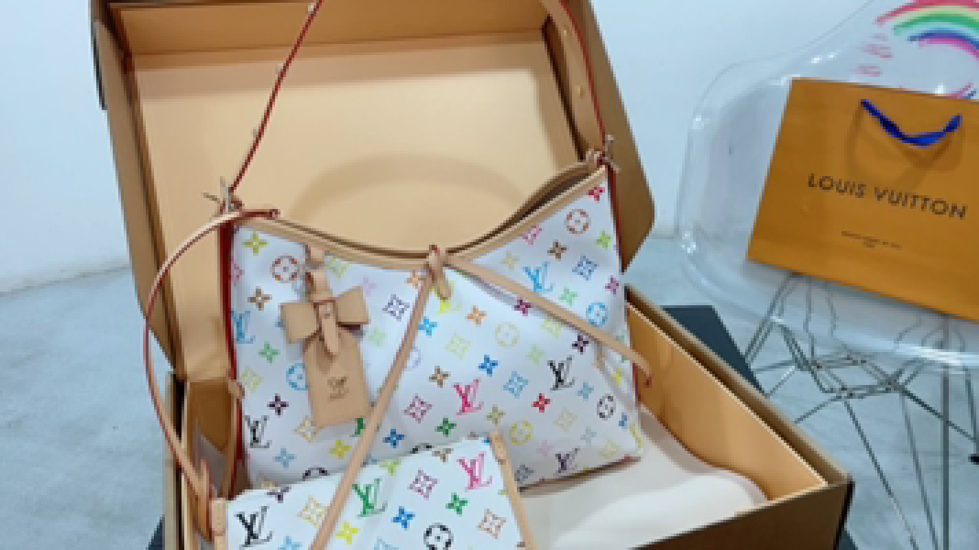 Louis Vuitton Monogram Multicolor Shoulder Bag White