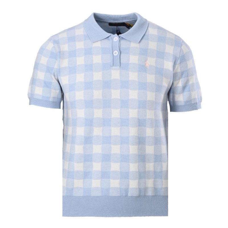 Polo Ralph Lauren Women's Gingham Polo Shirt Light Blue view