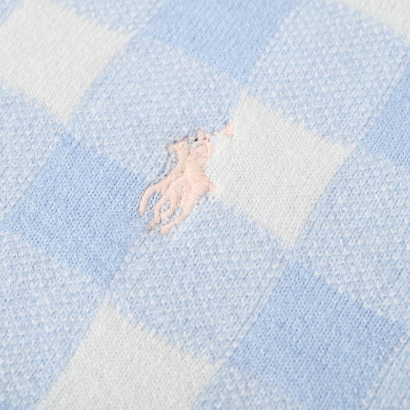 Polo Ralph Lauren Women's Gingham Polo Shirt Light Blue view