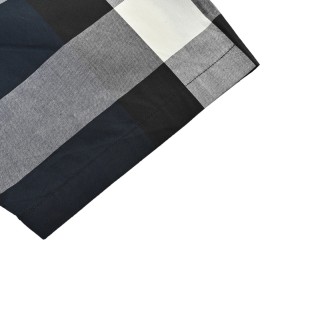 Burberry Check Classic Short-Sleeve Shirt Navy view 6