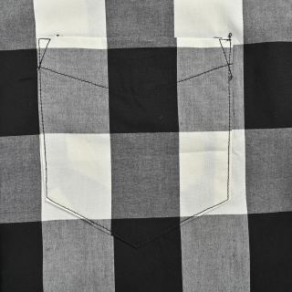 Burberry Check Classic Short-Sleeve Shirt Navy view 9