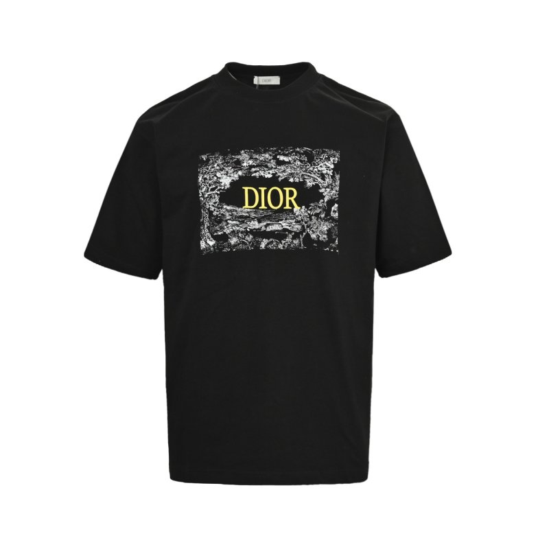 Dior Black Graphic Logo T-Shirt view