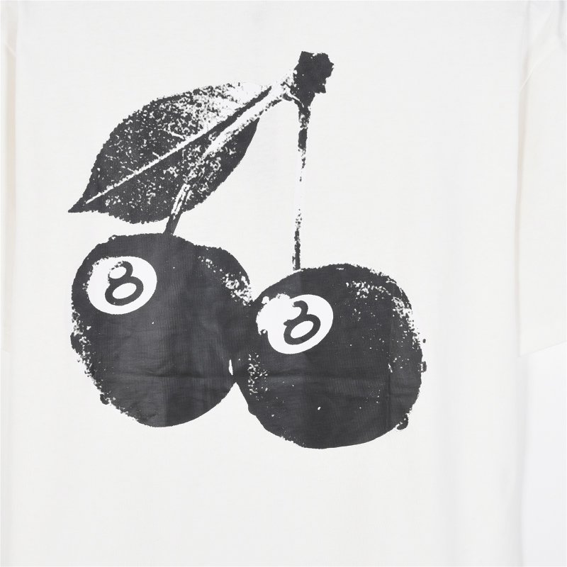 Stüssy Logo Oversized Cream T-Shirt view