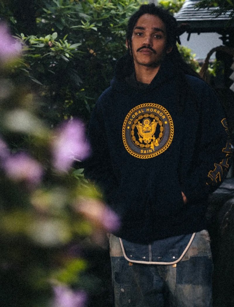 Polo Ralph Lauren Navy Global House Crest Hoodie view