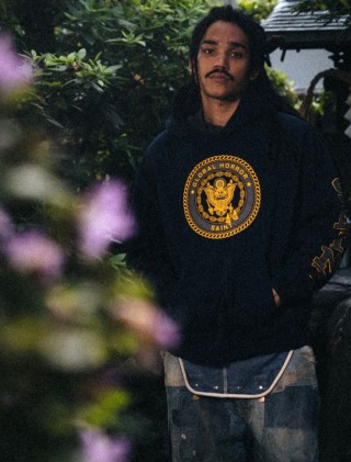 Polo Ralph Lauren Navy Global House Crest Hoodie view 3