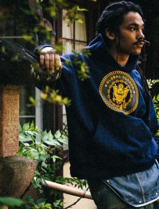 Polo Ralph Lauren Navy Global House Crest Hoodie view 4