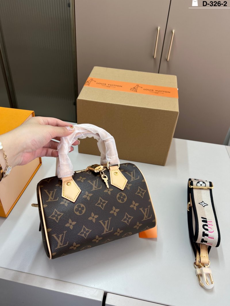 Louis Vuitton Speedy 20 Monogram Canvas Bag - Black