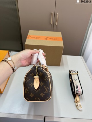 Louis Vuitton Speedy 20 Monogram Canvas Bag - Black view 2