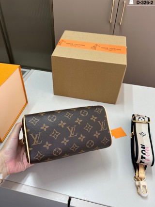 Louis Vuitton Speedy 20 Monogram Canvas Bag - Black view 3
