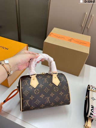 Louis Vuitton Speedy 20 Monogram Canvas Bag - Black view 4