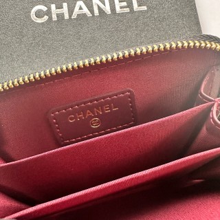 Chanel Black Quilted Card Holder Wallet view 9