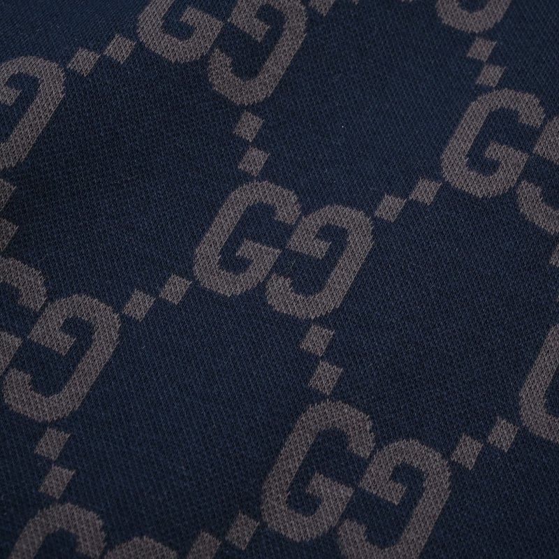Gucci GG Monogram Track Jacket Navy Red Green view