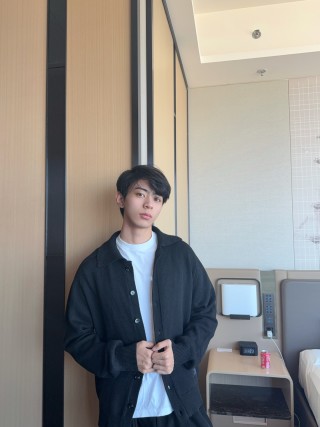 Black Wool Blend Overshirt Jacket view 5