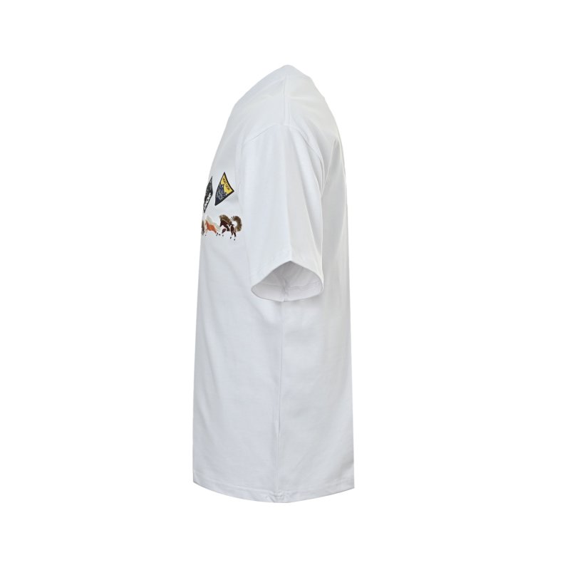 White Graphic Patch Short Sleeve T-Shirt view