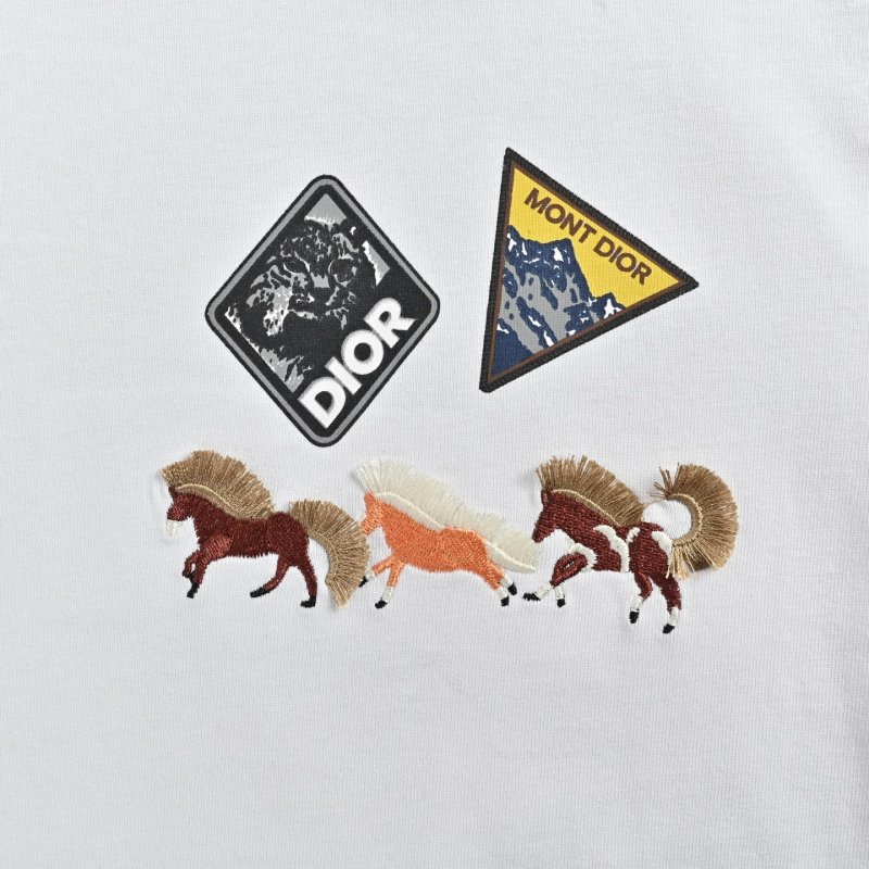 White Graphic Patch Short Sleeve T-Shirt view