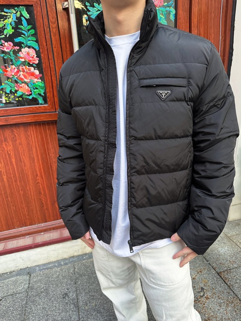 Prada Black Quilted Down Jacket