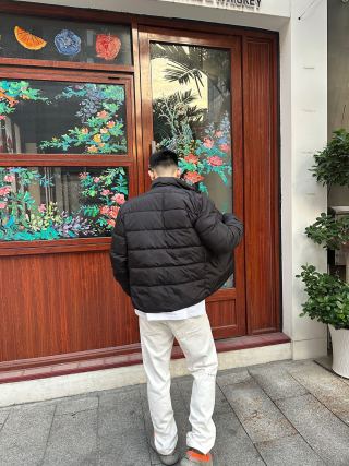 Prada Black Quilted Down Jacket view 7