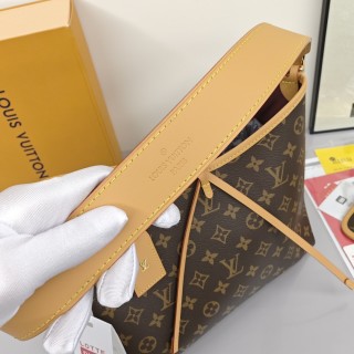 Louis Vuitton Carryall Monogram Canvas Shoulder Bag with Detachable Pouch view 5