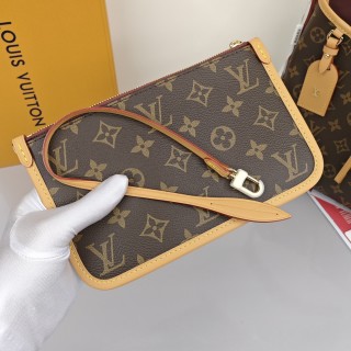 Louis Vuitton Carryall Monogram Canvas Shoulder Bag with Detachable Pouch view 7