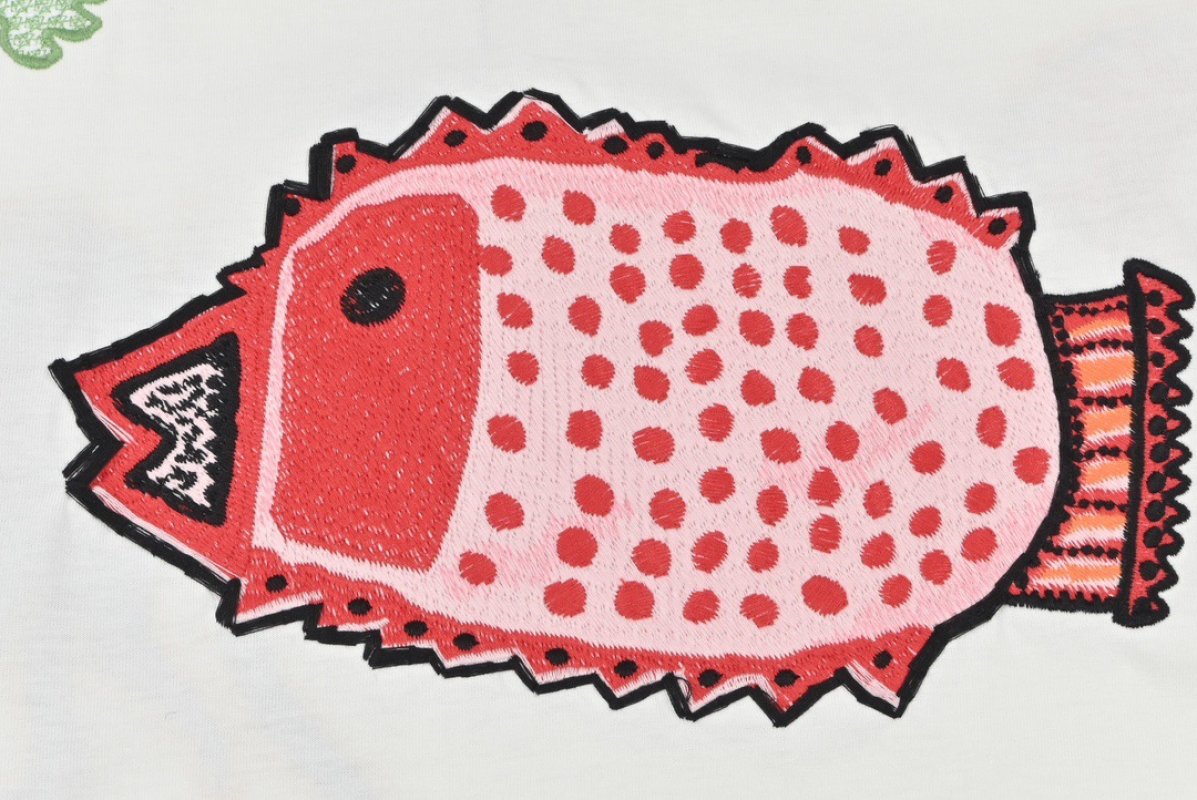Colorful Graphic Print White Short Sleeve T-Shirt view