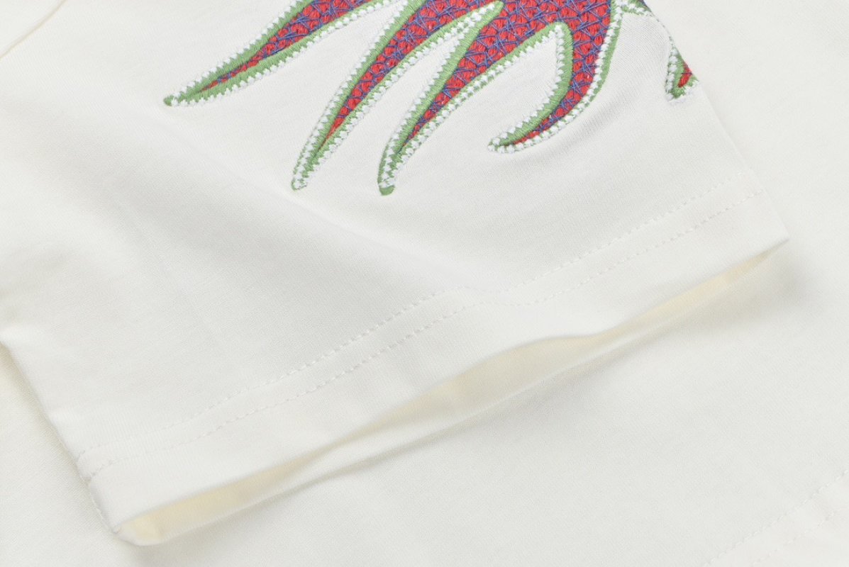 Colorful Graphic Print White Short Sleeve T-Shirt view