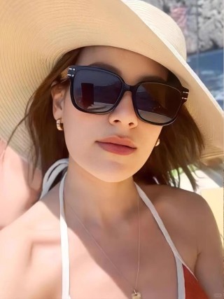 Dior Black Square Sunglasses view 8