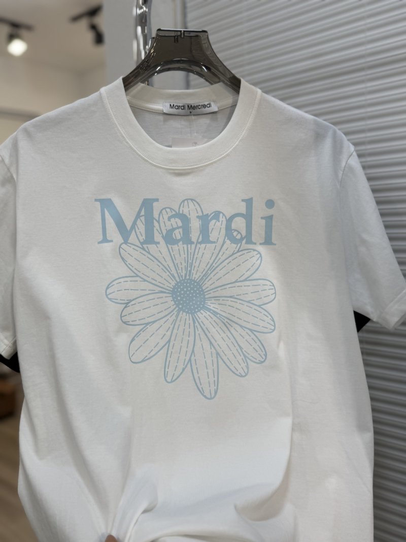 Mardi Mercredi Daisy Logo T-Shirt White