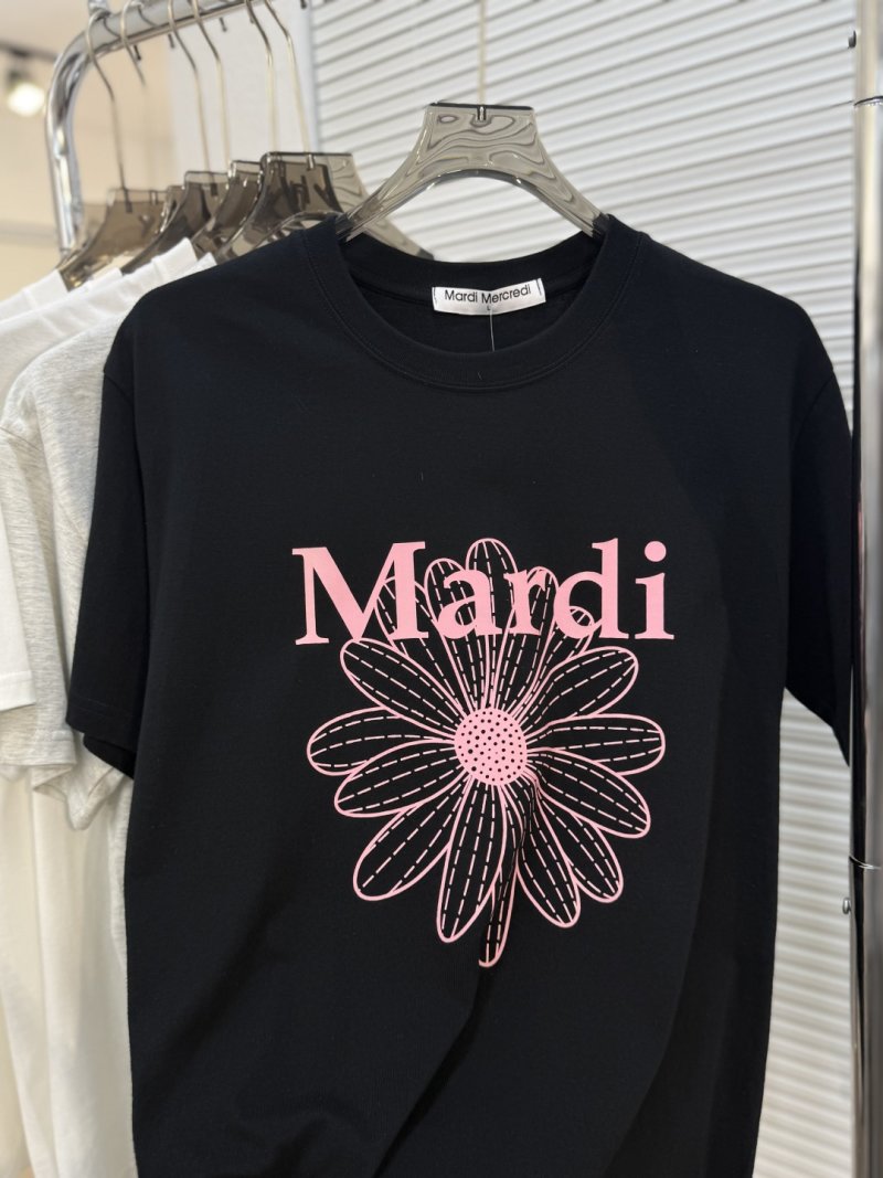 Mardi Mercredi Daisy Logo T-Shirt White view