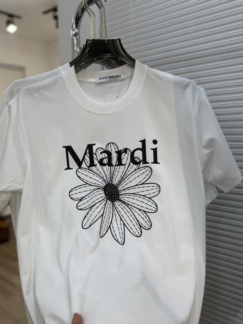 Mardi Mercredi Daisy Logo T-Shirt White view