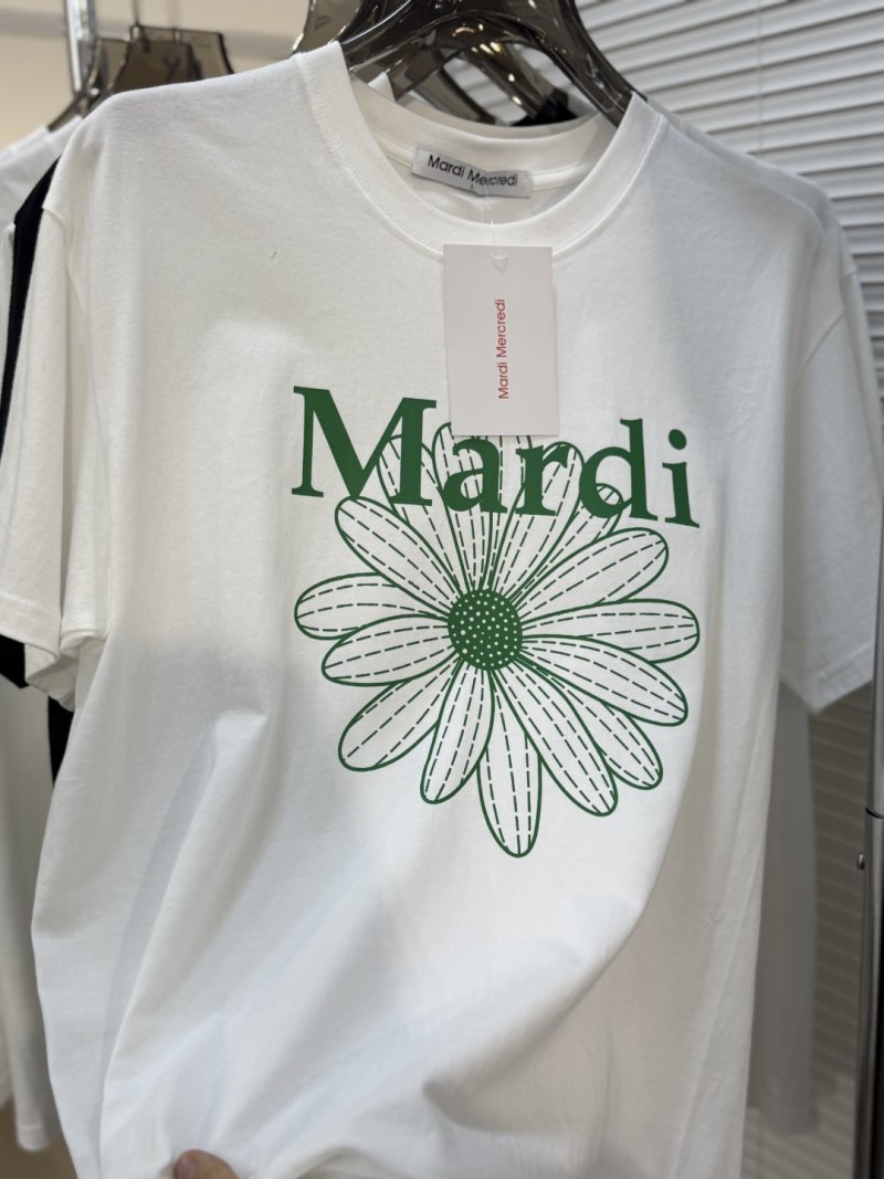 Mardi Mercredi Daisy Logo T-Shirt White view