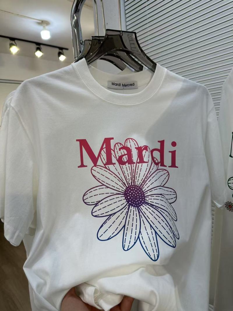 Mardi Mercredi Daisy Logo T-Shirt White view