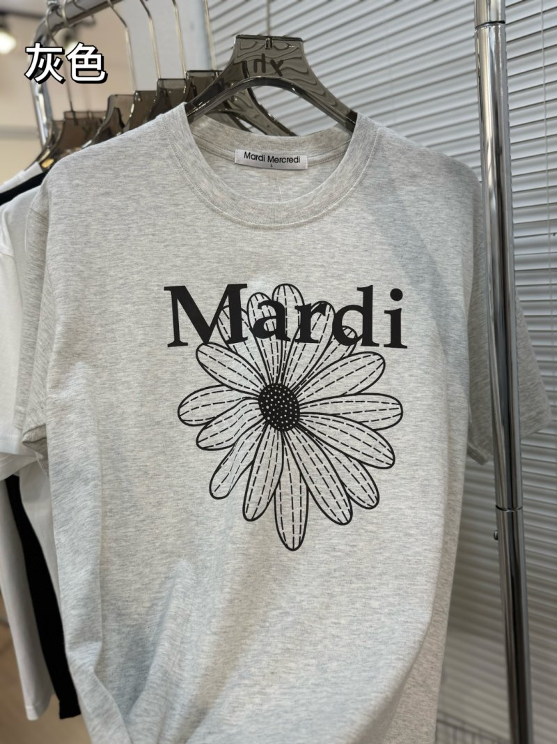 Mardi Mercredi Daisy Logo T-Shirt White view