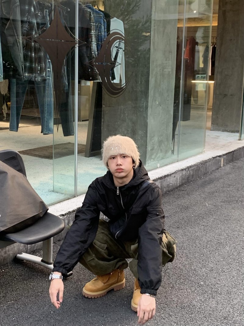 Stone Island Black Nylon Zip Hoodie Jacket view