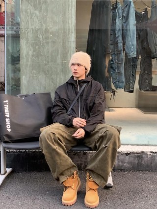 Stone Island Black Nylon Zip Hoodie Jacket view 9