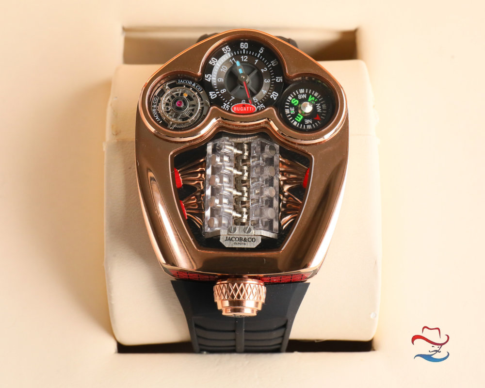 Jacob & Co Bugatti Tourbillon Rose Gold Watch view