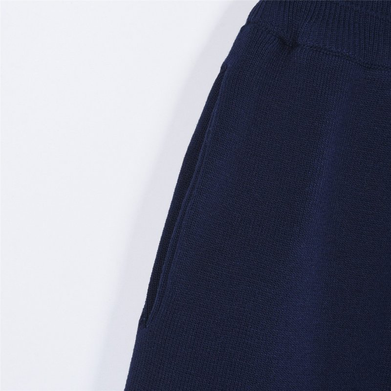 Essentials Navy Striped Shorts White Trim view