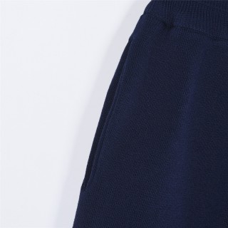Essentials Navy Striped Shorts White Trim view 8