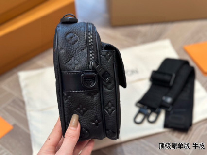 Louis Vuitton S-Lock Monogram Crossbody Bag Black view 3