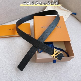Louis Vuitton Monogram Empreinte Reversible Belt Black Gold view 5