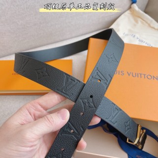 Louis Vuitton Monogram Empreinte Reversible Belt Black Gold view 9