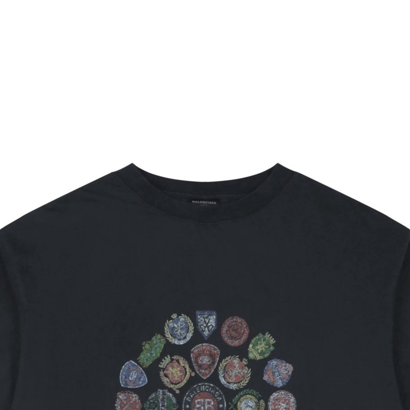 Black Celestial Zodiac Graphic Short Sleeve T-Shirt view