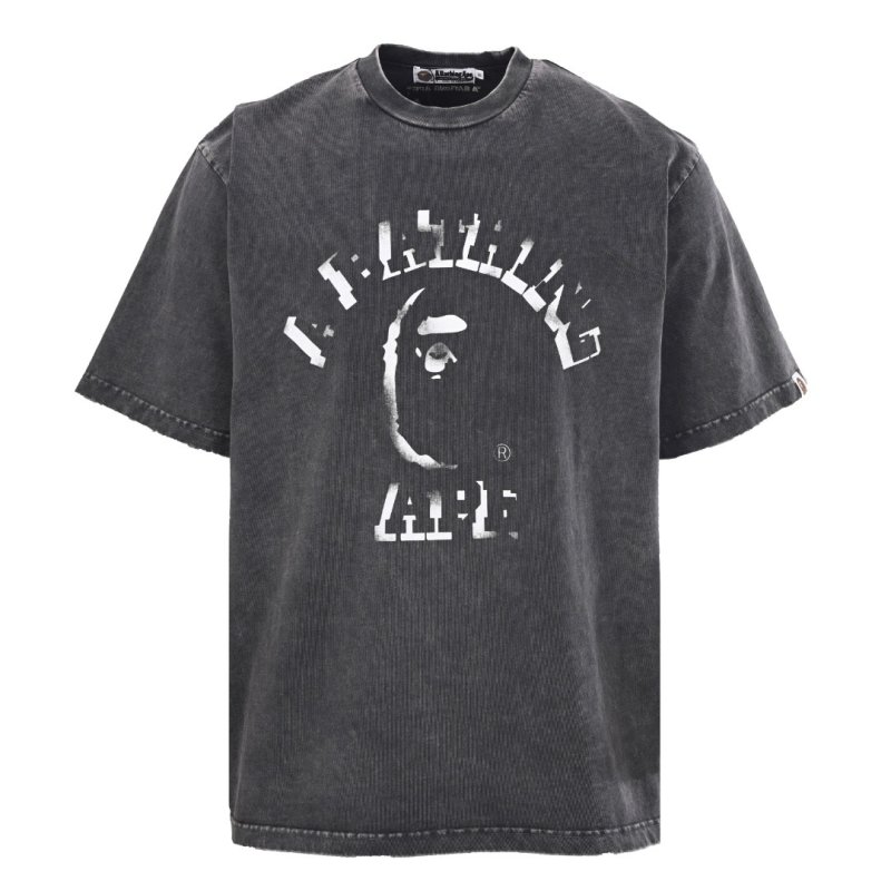 A Bathing Ape Black Graphic Logo T-Shirt view