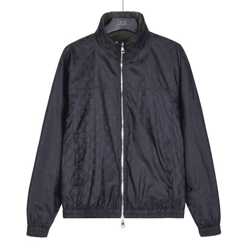 Black Monogram Lightweight Zip Jacket view