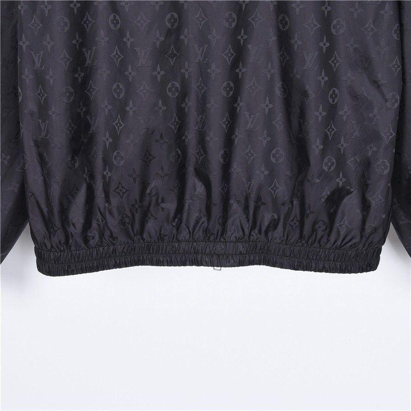 Black Monogram Lightweight Zip Jacket view