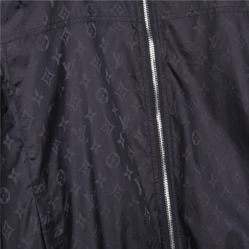 Black Monogram Lightweight Zip Jacket view